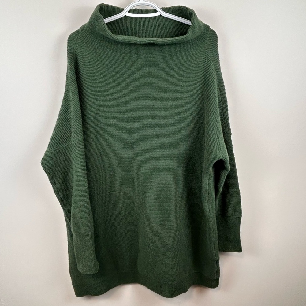 Free People Olive Green Cowl Neck Sweater